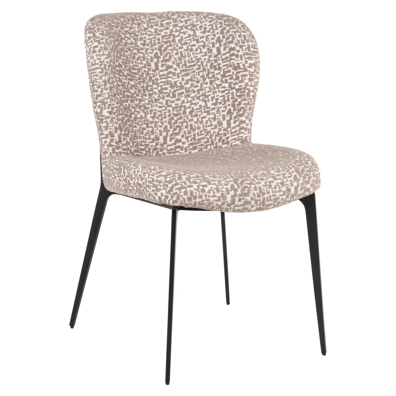 Richmond Eetkamerstoel Sergio Geo – Naturel, strakke elegantie voor elke eetkamer