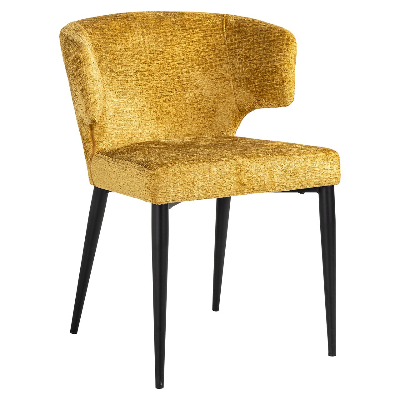 Richmond Eetkamerstoel Taylor – stijlvol comfort in mosterdgeel