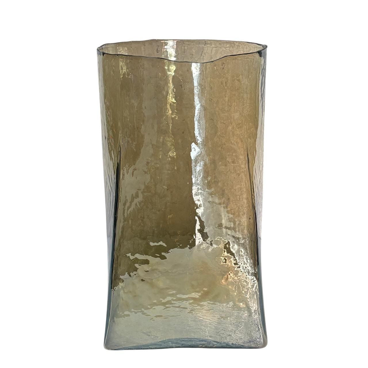 Richmond Elara Vaas – Elegante Rookgrijze Glasvaas van 38 cm