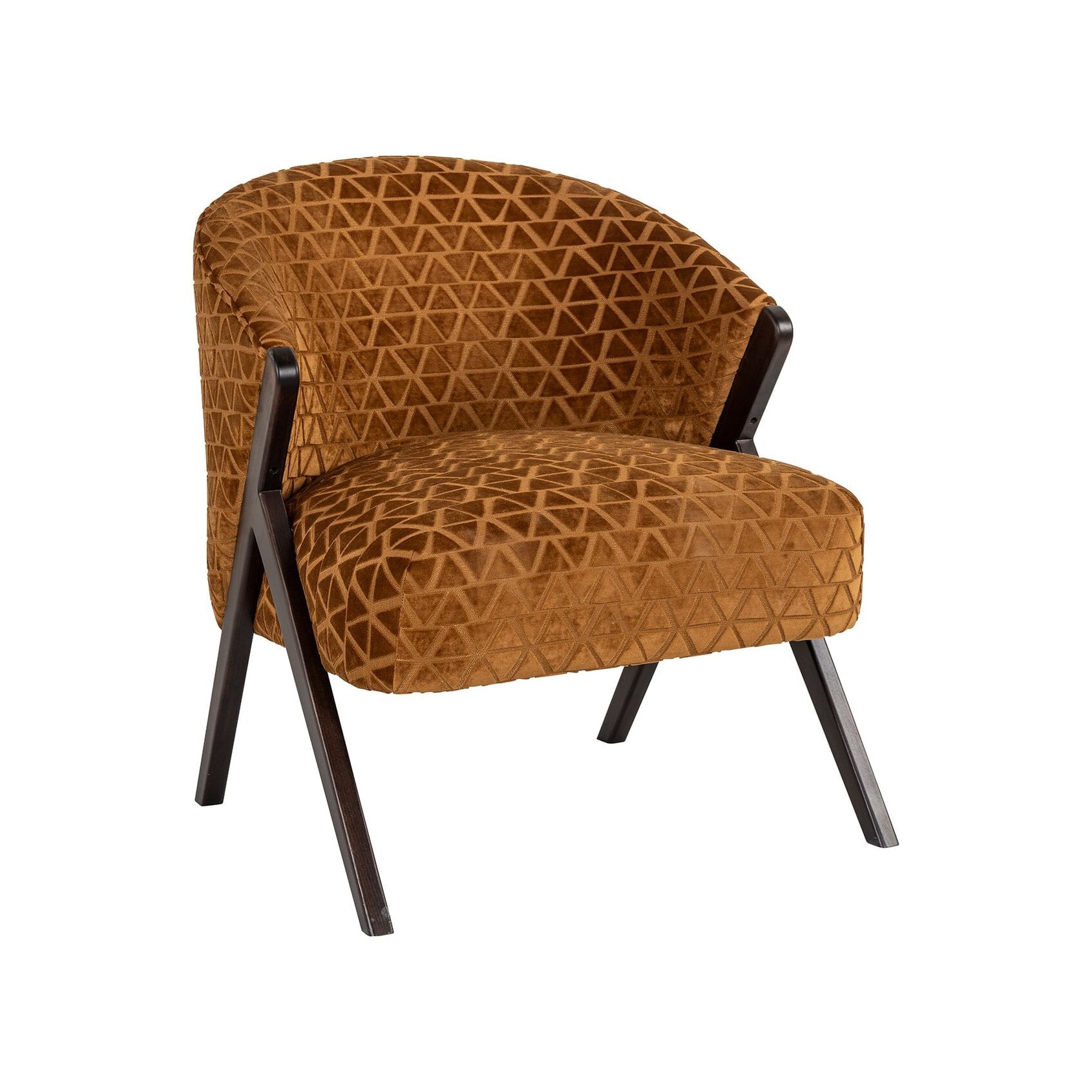 Richmond Fauteuil Mia Triangle – Luxe Gouden Accent voor je Woonkamer