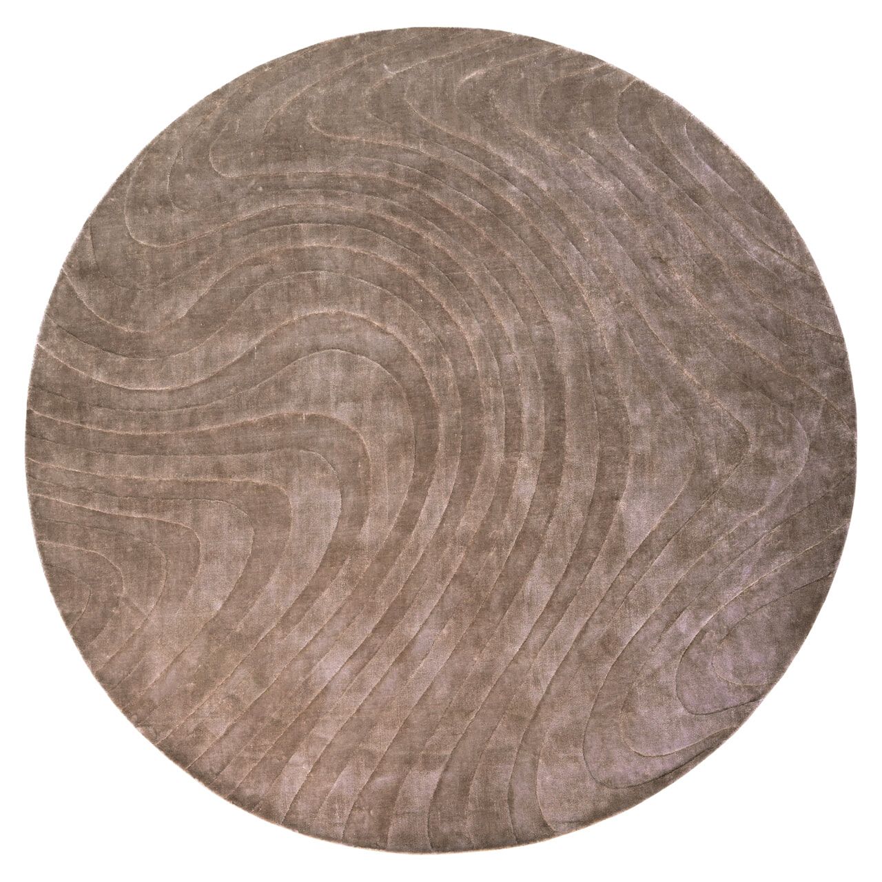 Richmond Fellion Rond Vloerkleed in Warm Beige – Elegante Textuur voor Iedere Ruimte