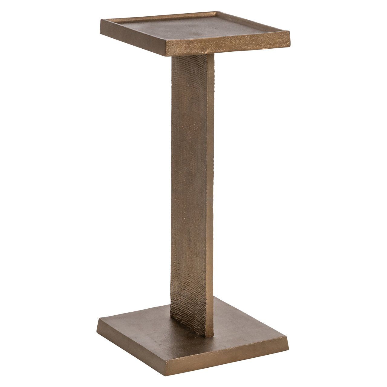 Richmond Foley Bijzettafel – Antiek Messing Goud 25×25 cm