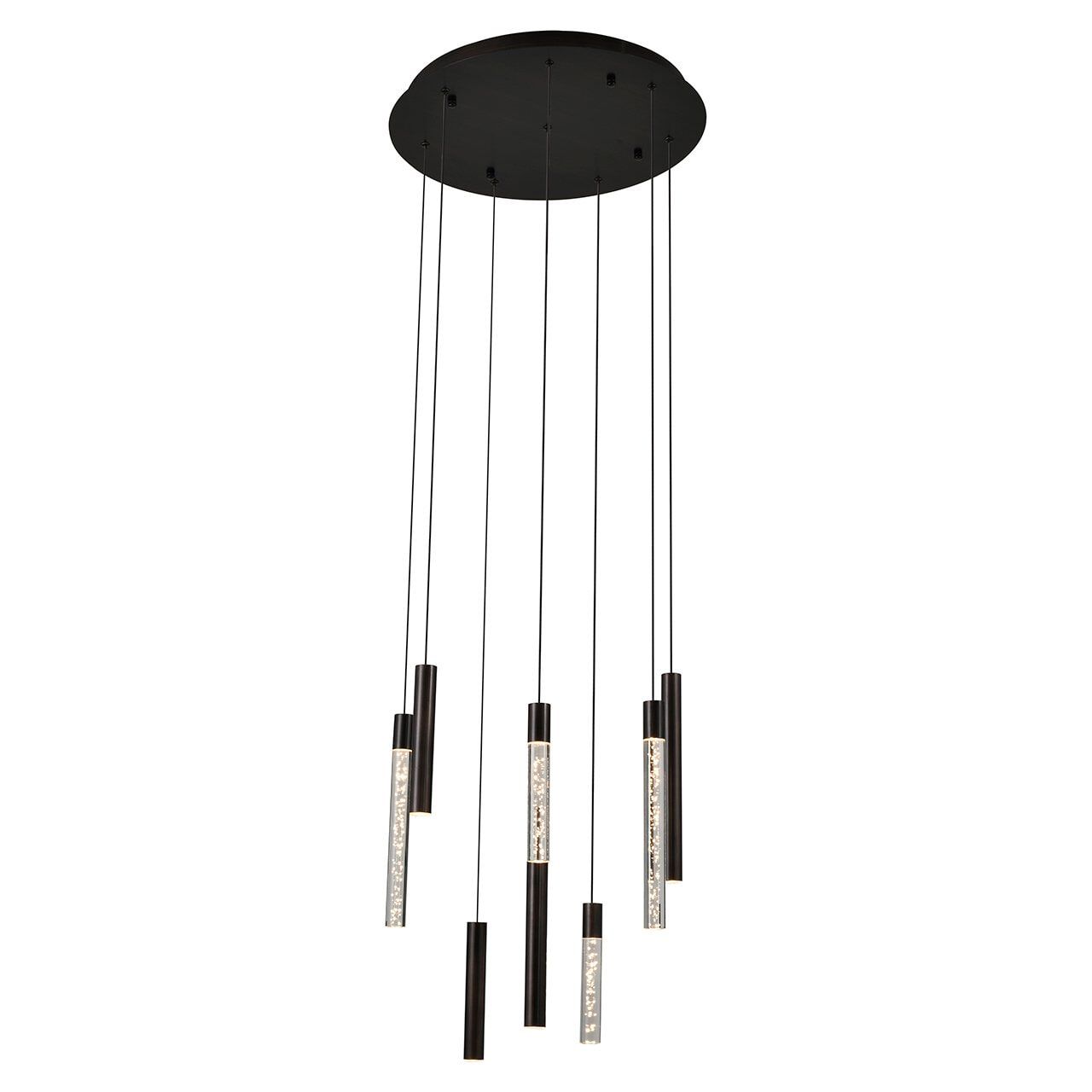 Richmond Hanglamp Oxley 8‑lamps – Bronze, industriële elegantie voor elke ruimte