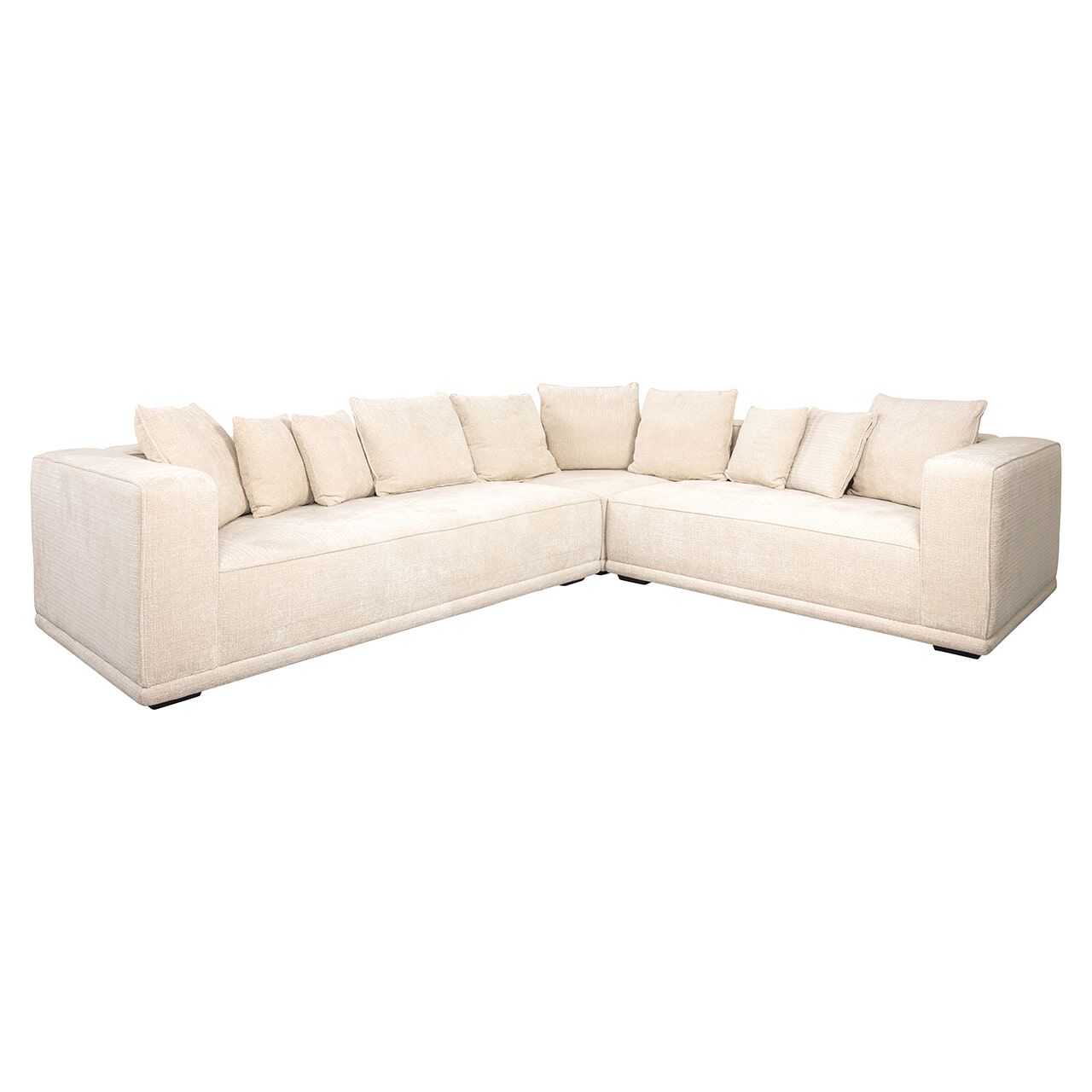 Richmond Hoekbank Lusso Chenille – Luxe Beige zitcomfort