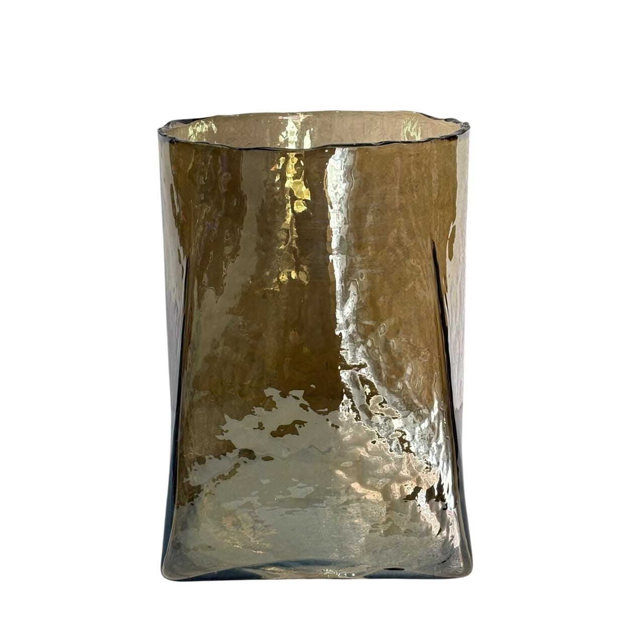 Richmond Interiors Elara Vaas – Tijdloos glas in rookkleur (30 cm)