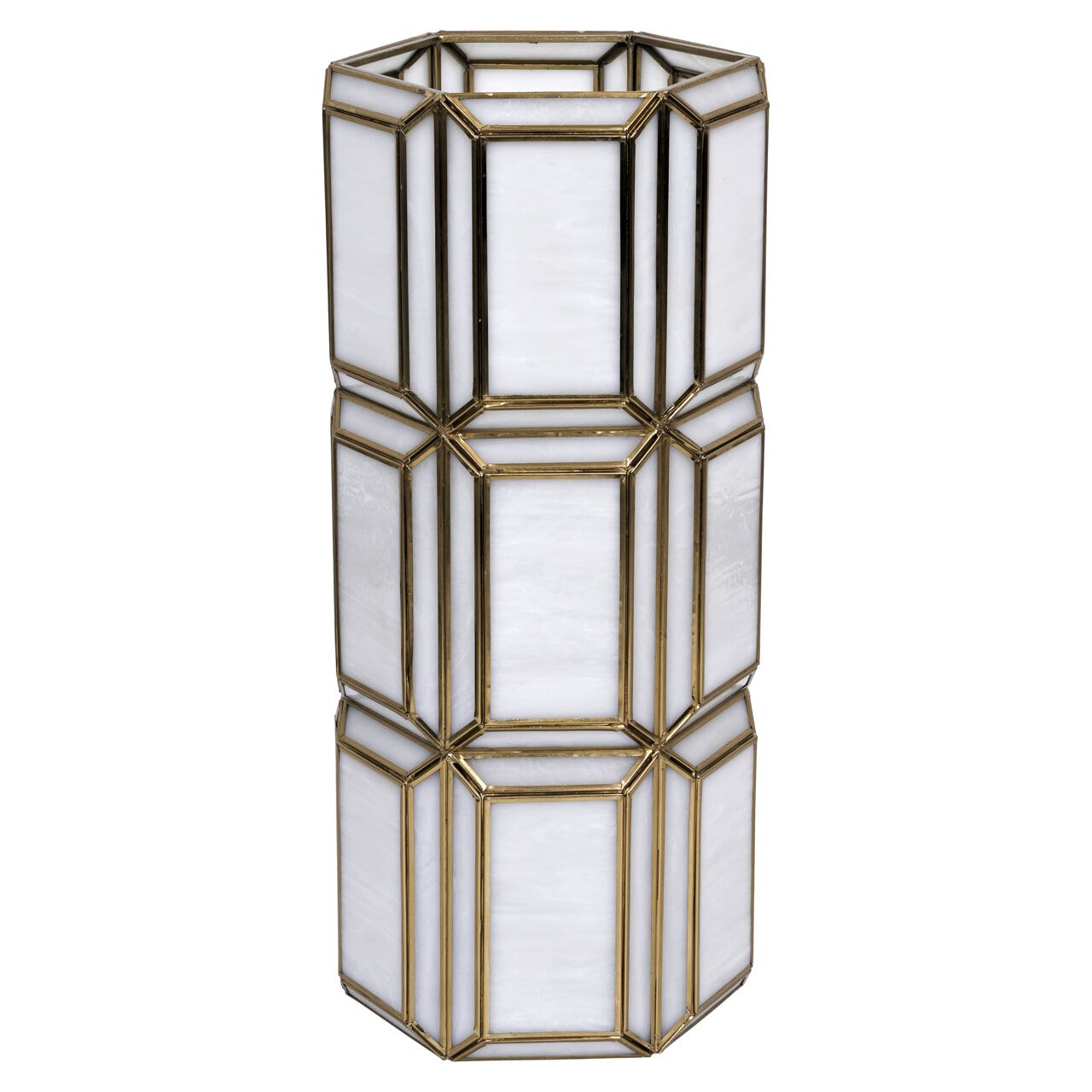 Richmond Interiors Emilia Windlicht – Antiek Wit, 50 cm voor een Warme Sfeer