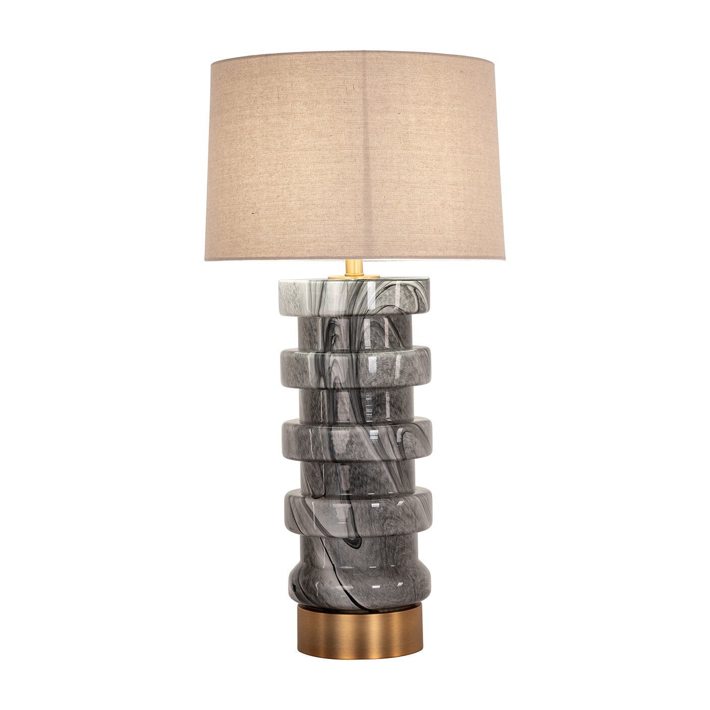 Richmond Interiors Tafellamp Jaylee – Elegante Bruine Sfeermaker (83 cm)