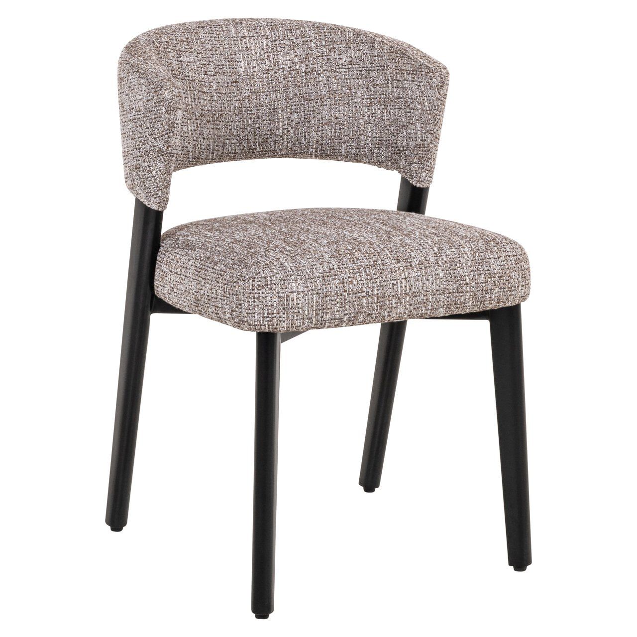 Richmond Interiors Zeno eetkamerstoel – Earth tweed, modern comfort voor elke eetruimte
