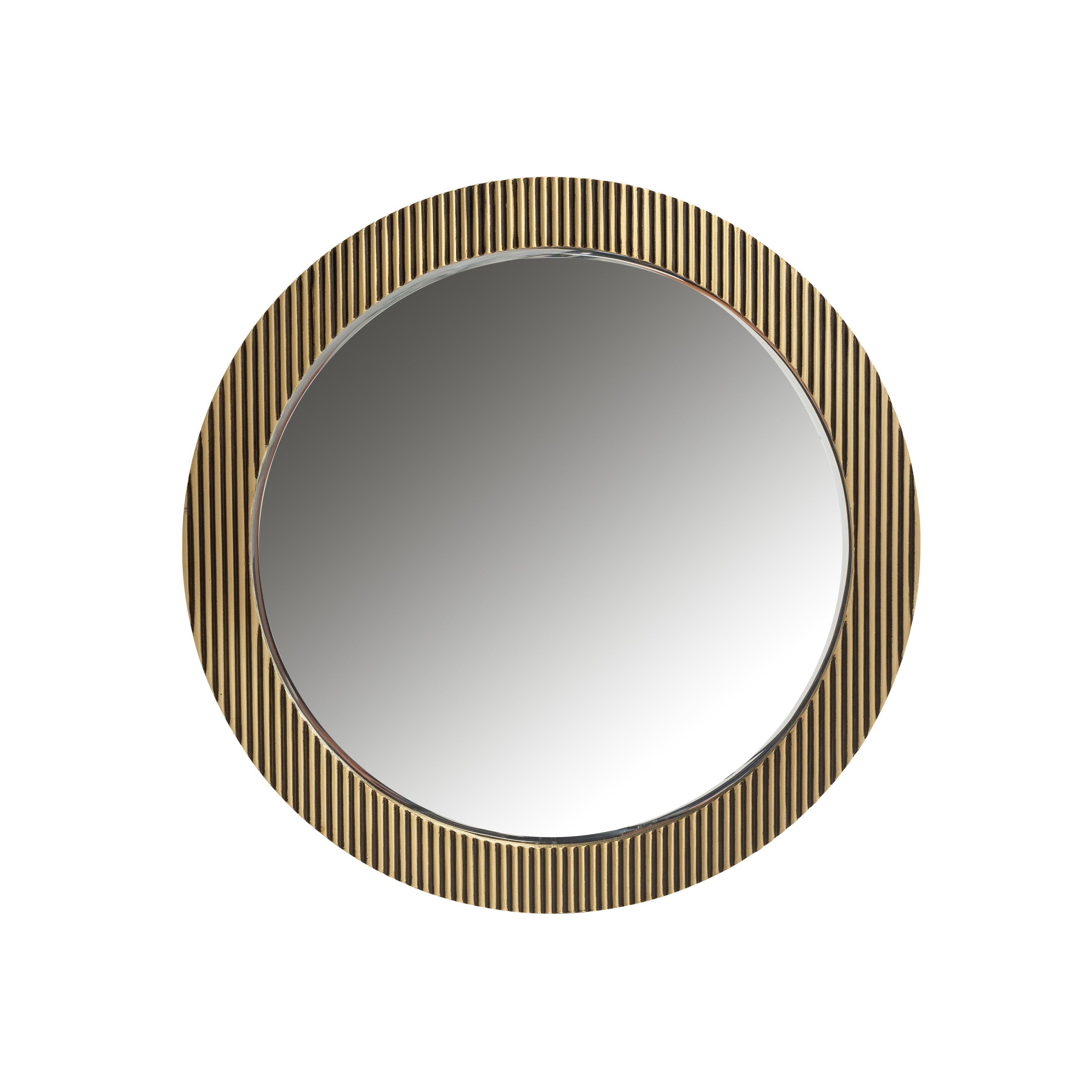 Richmond Ironville Ronde Spiegel Ø86 cm – Gouden Glamour voor je Woonkamer