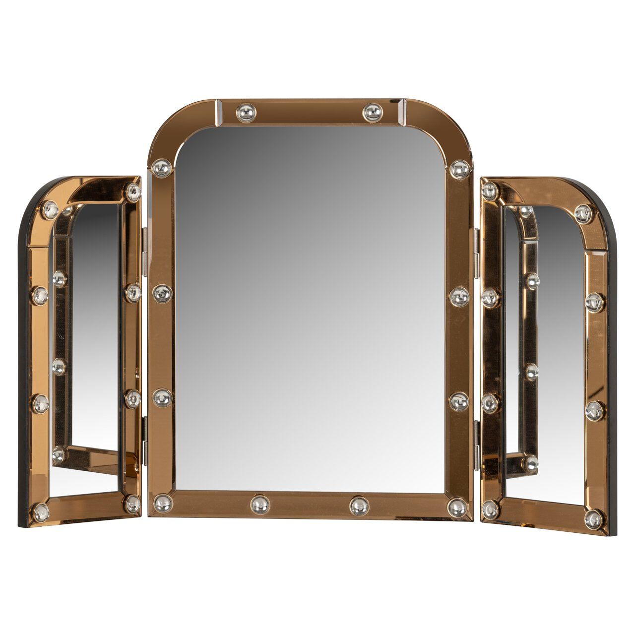 Richmond Jaira Tafelspiegel 60×91 cm – Luxe Gouden Accent voor jouw Kaptafel