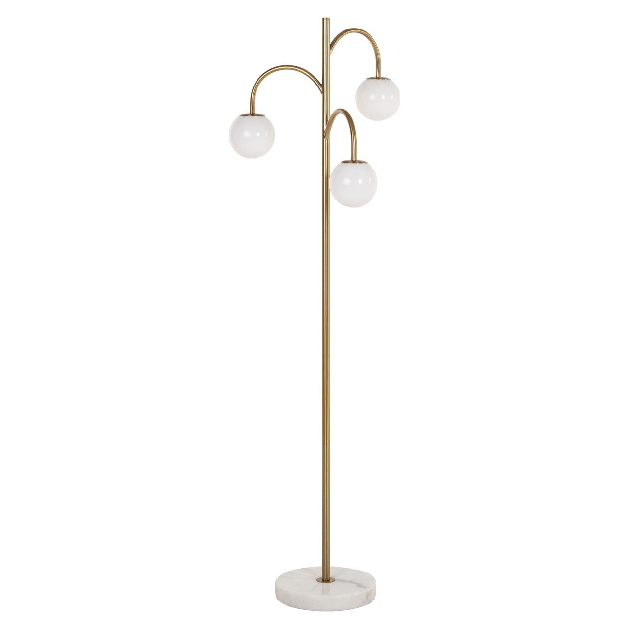 Richmond Janou 3‑lampen vloerlamp – gouden elegantie op 154 cm
