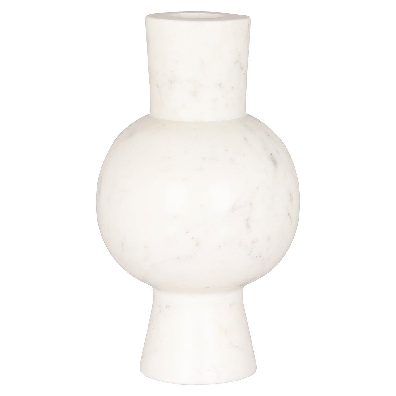 Richmond Jonah marmeren vaas 28 cm – strak wit design