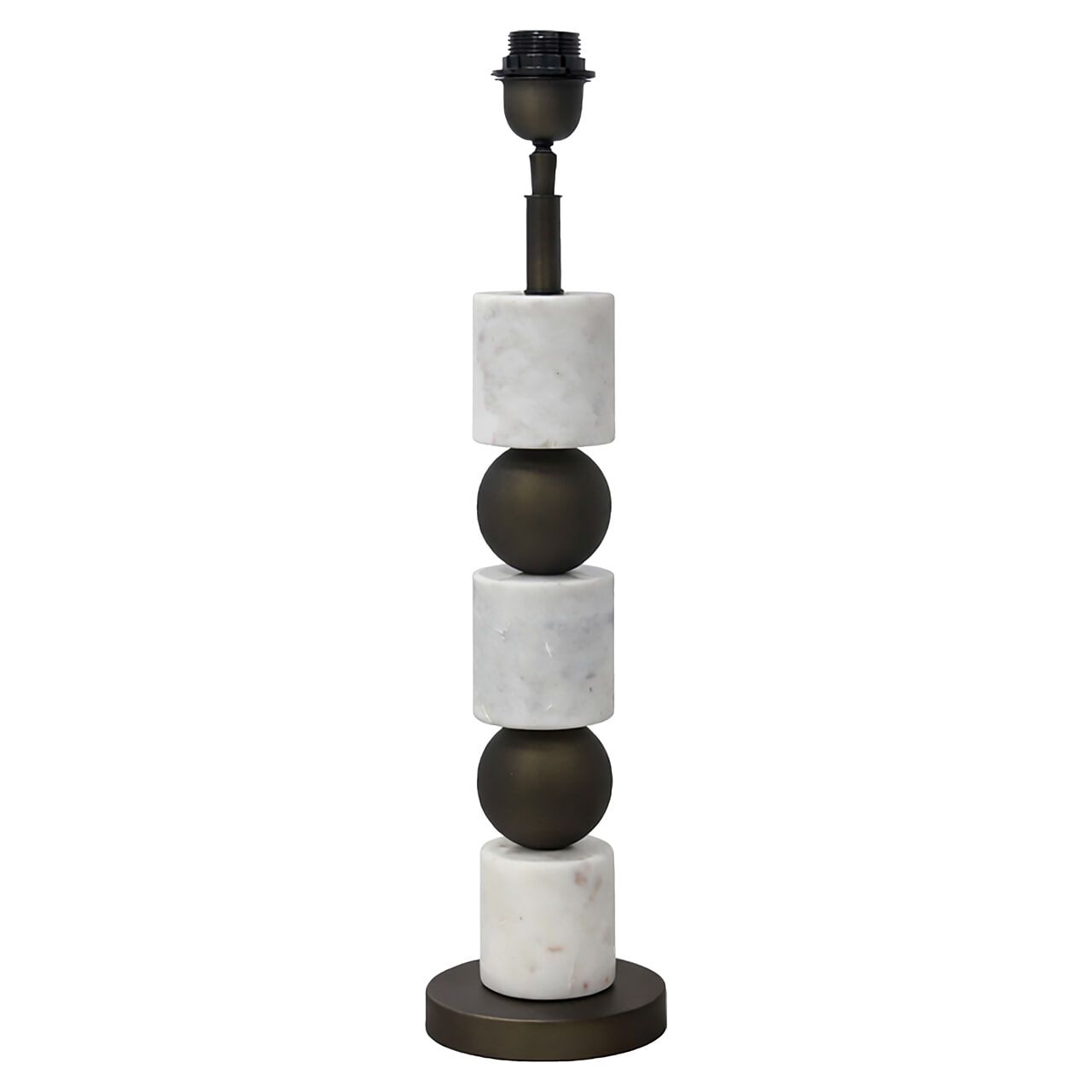 Richmond Kiera Tafellamp – Stijlvolle Antieke Messing, 54 cm Hoog