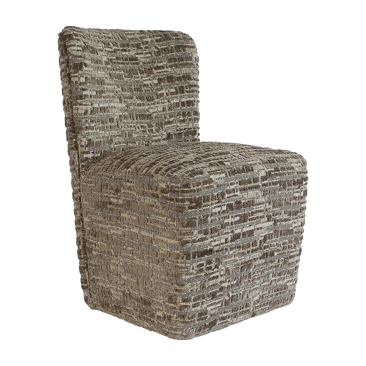 Richmond Lorain Eetkamerstoel met Wieltjes – Elegant Greige Design