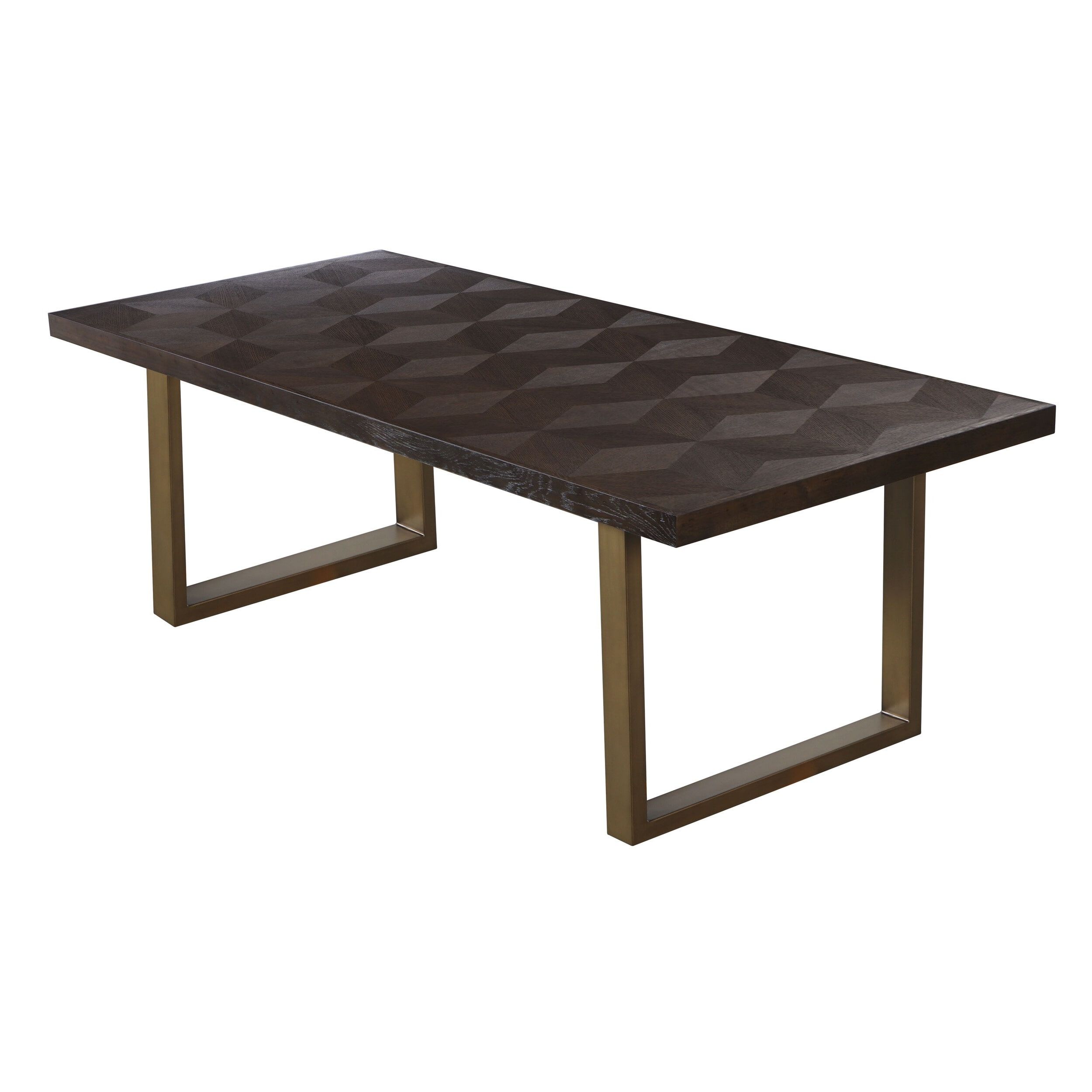 Richmond Luxor eettafel – ruime eikenhouten tafel met metalen onderstel