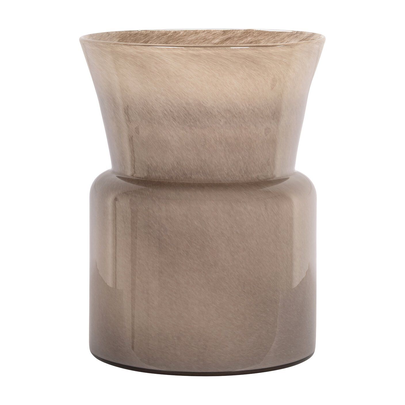 Richmond Milo Bijzettafel 33 cm – Taupe, rond & tijdloos glasdesign