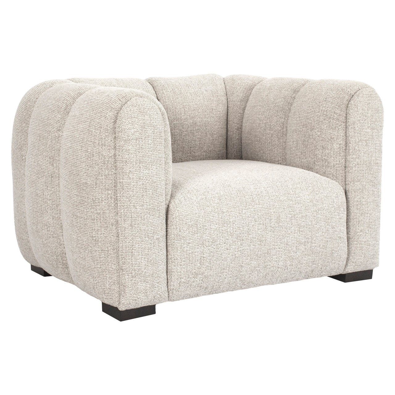 Richmond Novaro Fauteuil in Naturel – Comfortabele Loungebank voor een Rustige Woonkamer