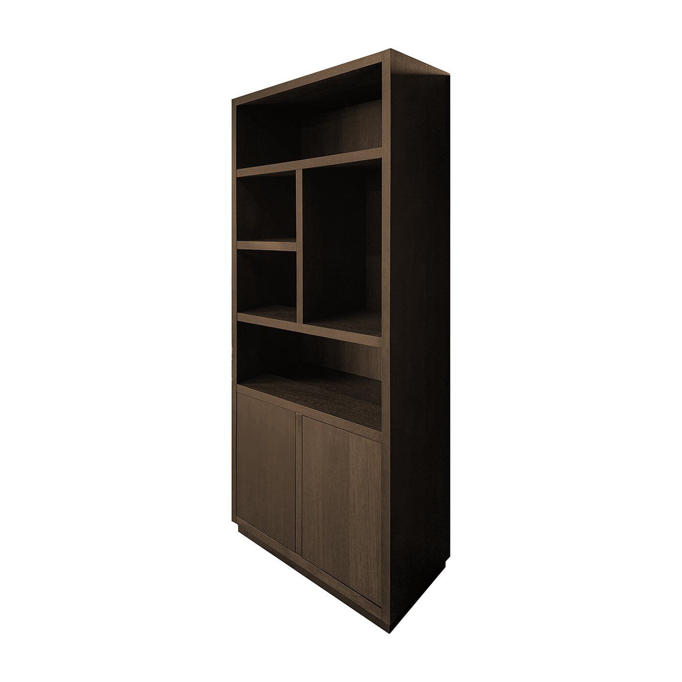 Richmond Oakura Boekenkast – Tijdloze warmte in bruin eikenfineer