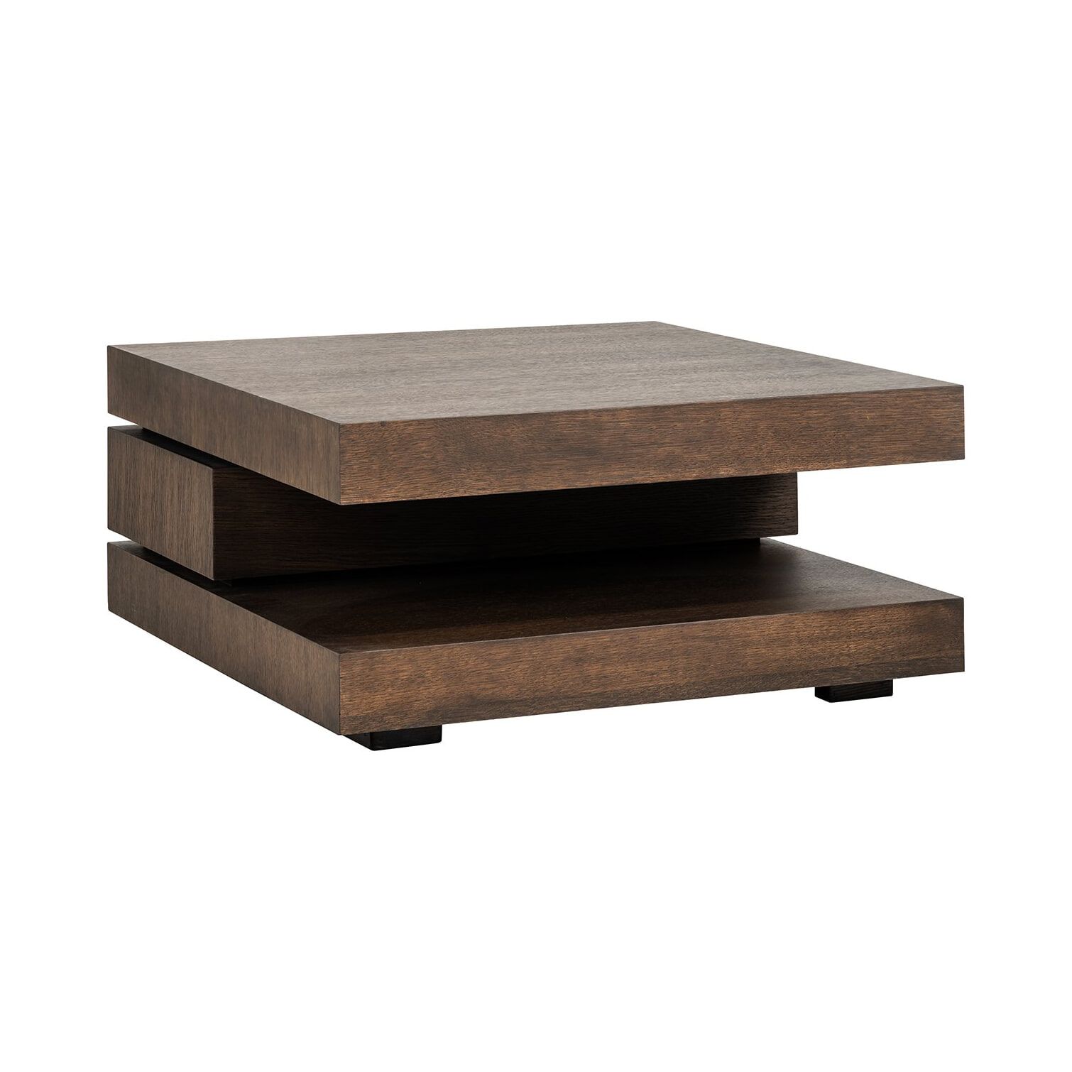 Richmond Oakura Vierkante Salontafel – Warm eiken design (90 cm)