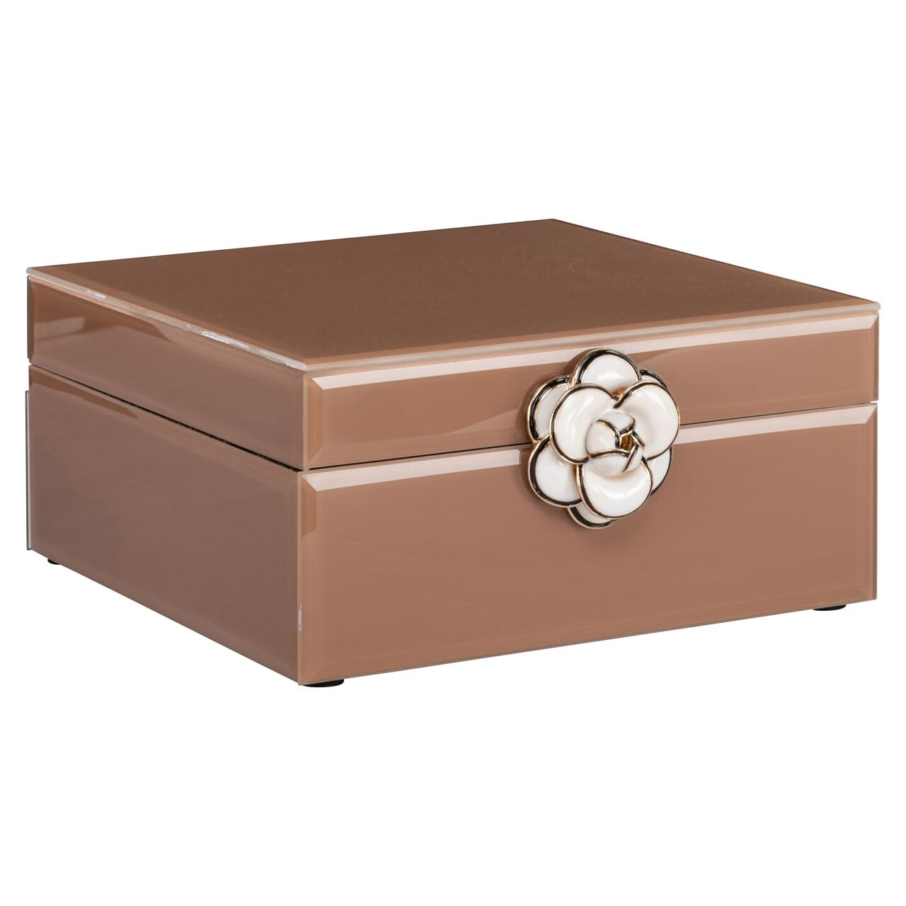 Richmond Opbergdoos Floral 18 cm – stijlvolle bruine opbergoplossing
