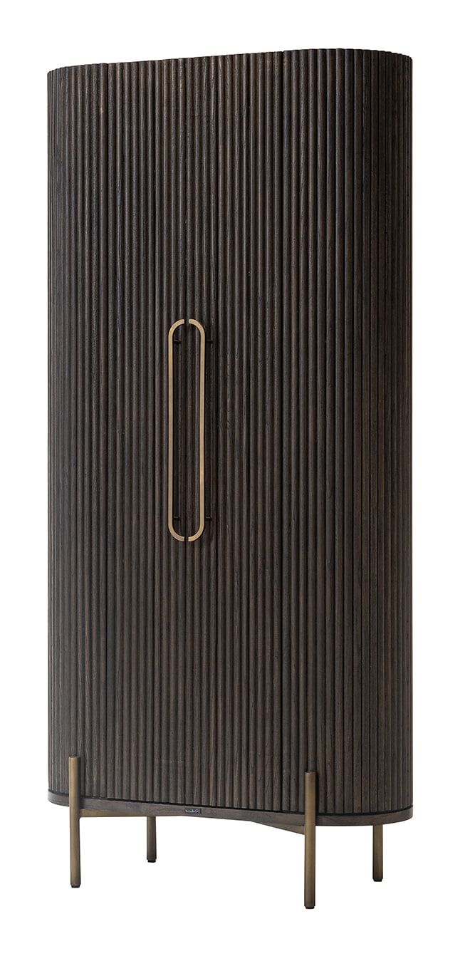 Richmond Opbergkast Luxor – Elegante eikenwandkast in donkerbruin