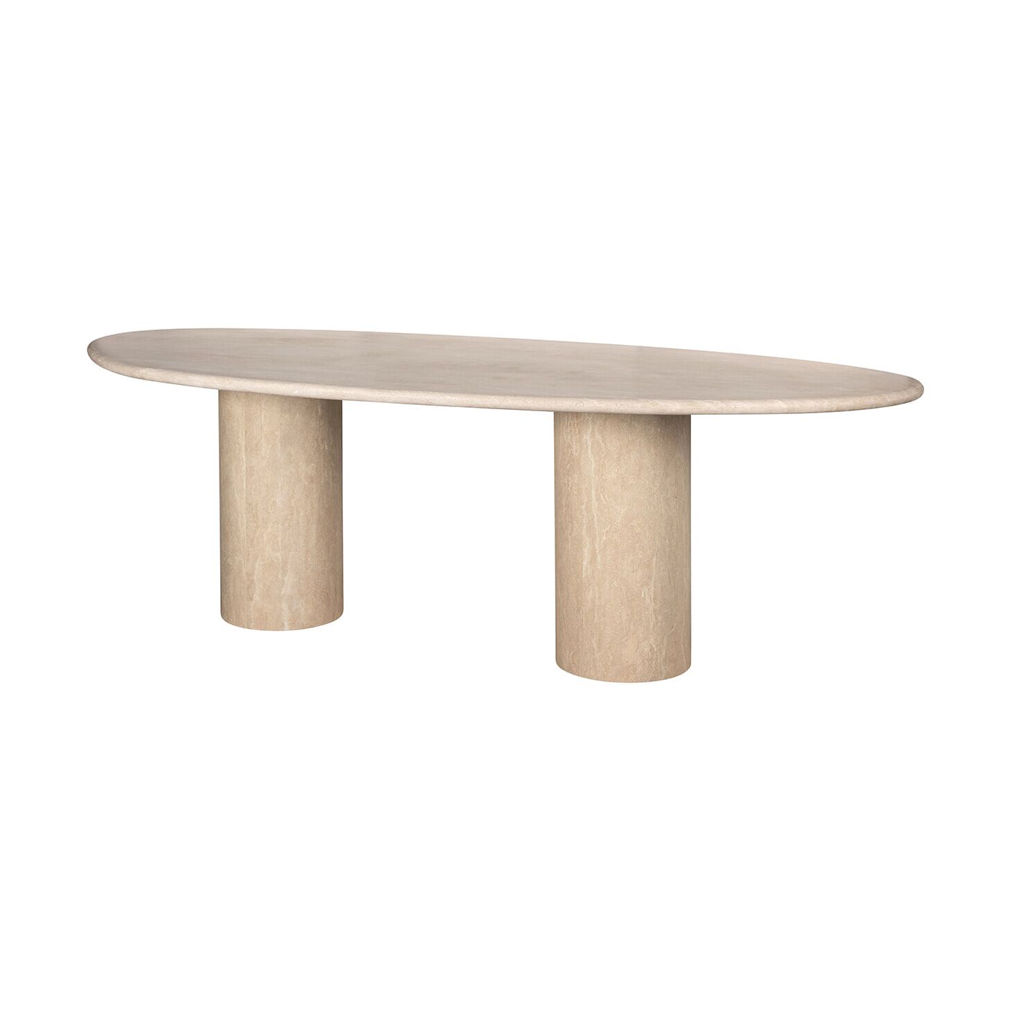 Richmond Organische Eettafel Renaissance – Luxe Travertin in Beige (240 × 100 cm)