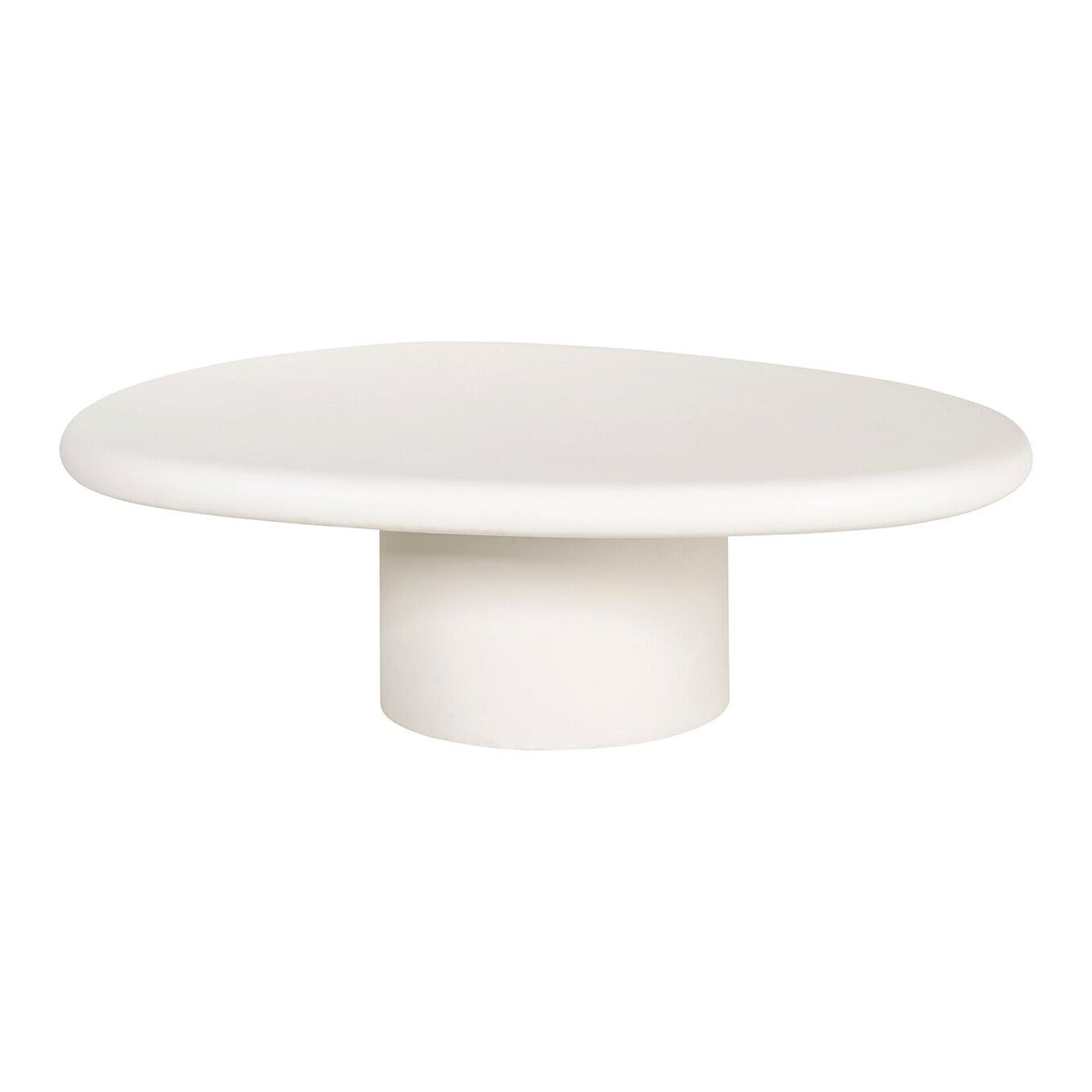 Richmond Organische Salontafel Bloomstone – Strakke Witte Elegantie voor je Woonkamer