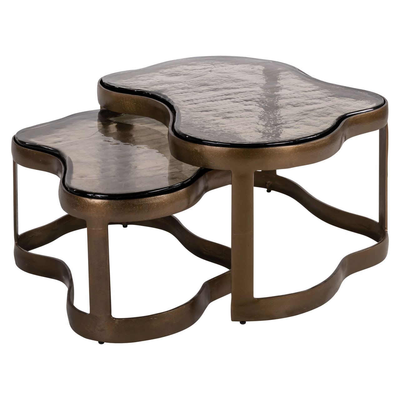 Richmond Organische Salontafel Fairfield – Set van 2, Goud
