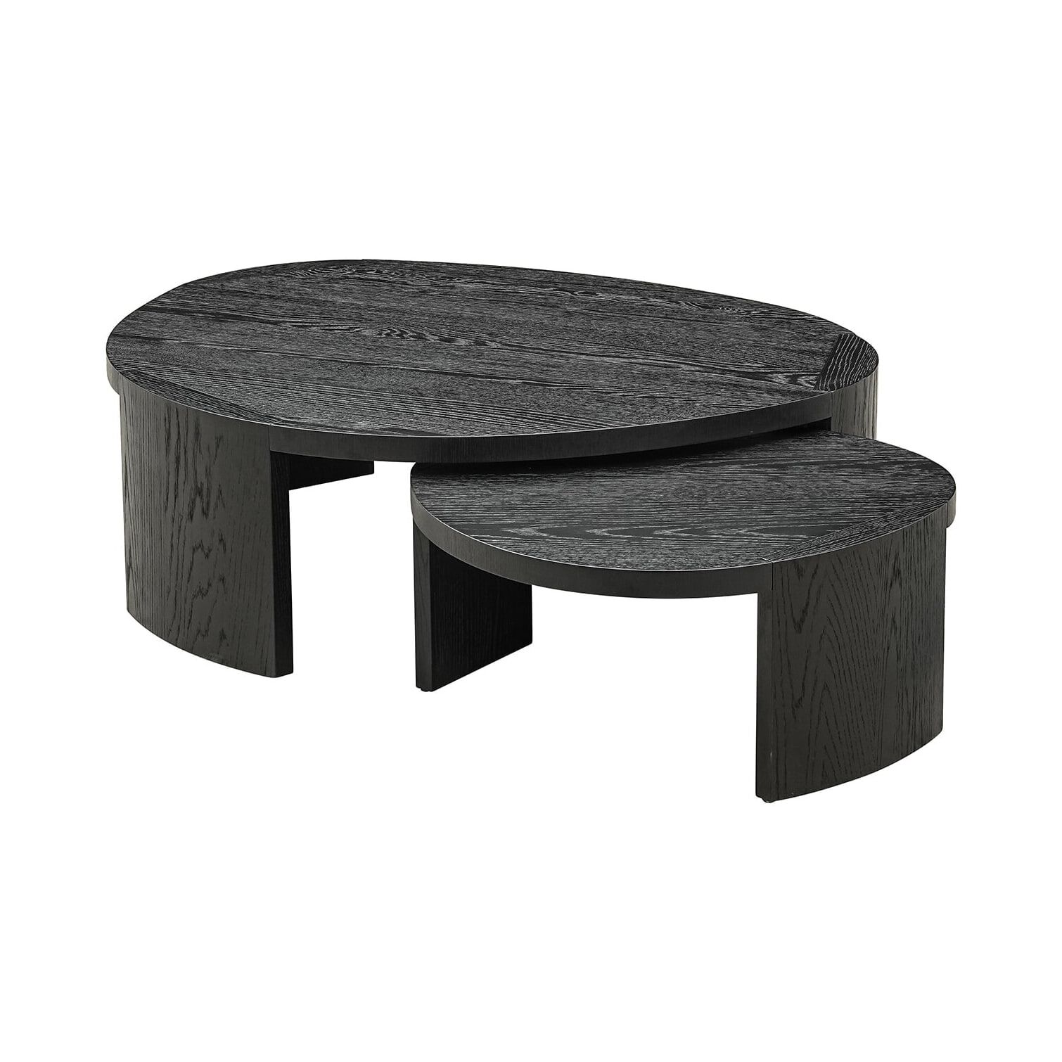 Richmond Organische Salontafel Navarino Set – 2 stijlvolle tafels (115 × 90 cm) in warme bruine tint
