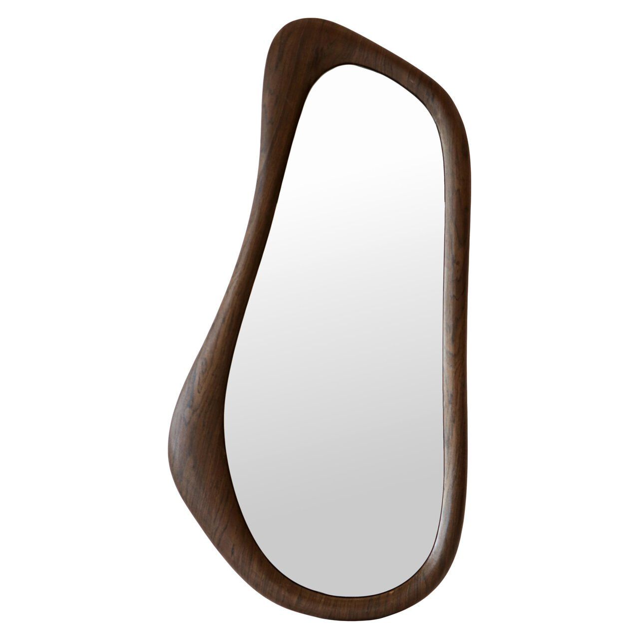Richmond Organische Spiegel in Bruin – Elegante Briar Hout Look, 120×60 cm