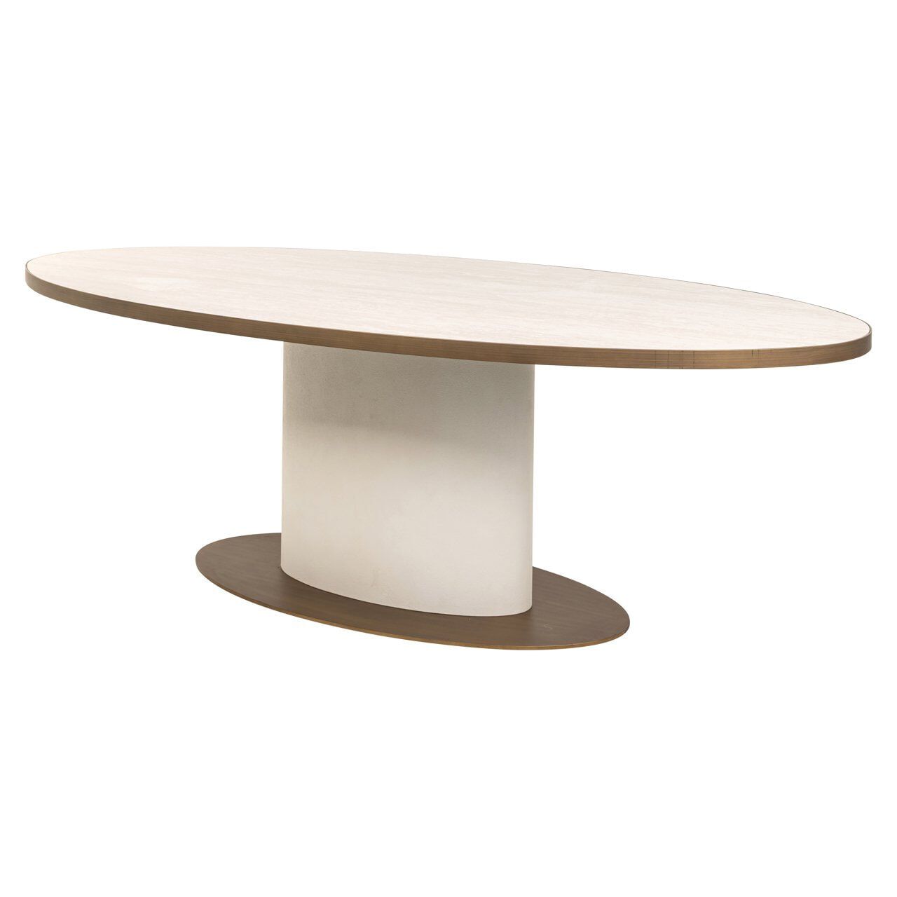 Richmond Ovale Eettafel Tivoli – Witte keramische eettafel 230 × 110 cm
