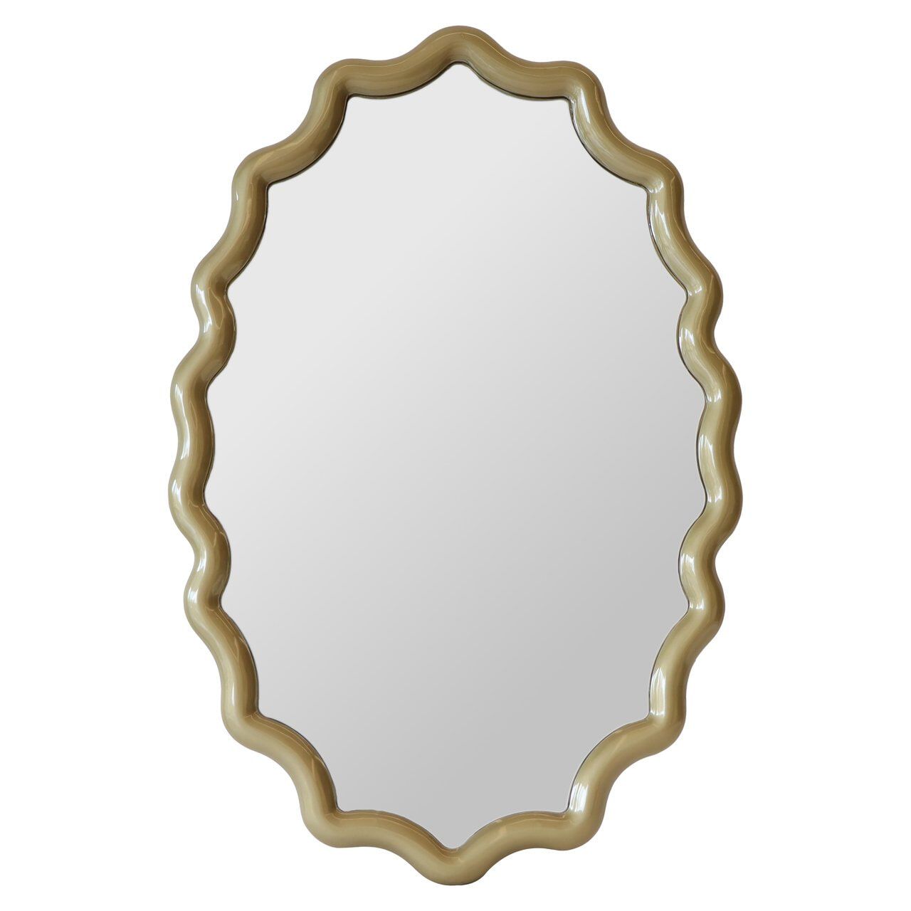 Richmond Ovale Gouden Spiegel – Elegante Ruimtevergroting voor Moderne Interieurs