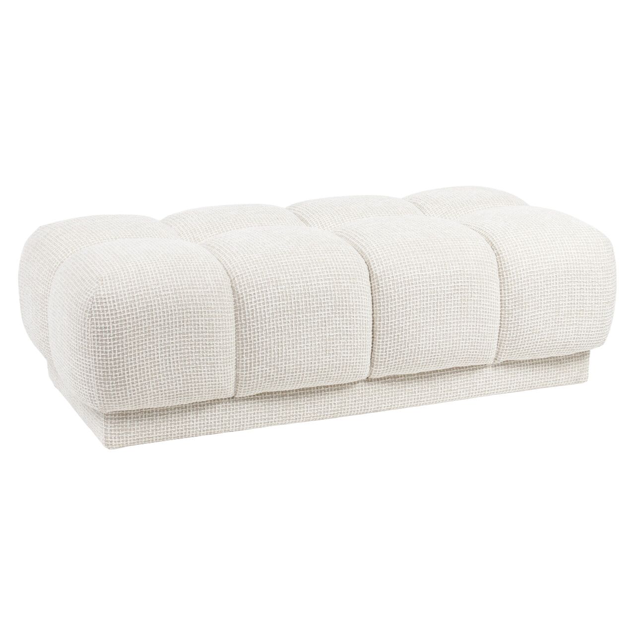 Richmond Poef Noah – Luxe beige poef van 121 cm