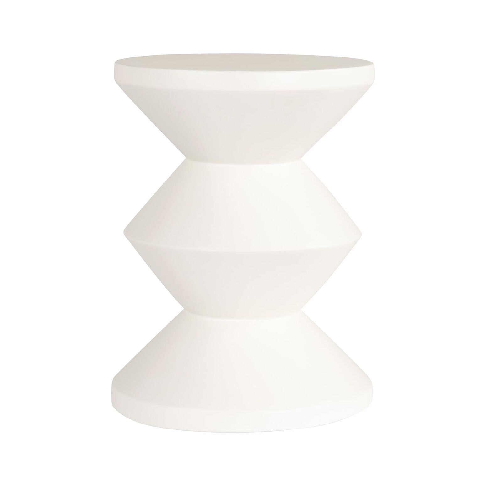 Richmond Ronde Bijzettafel Bloomstone 35 cm – Strak wit voor elk interieur