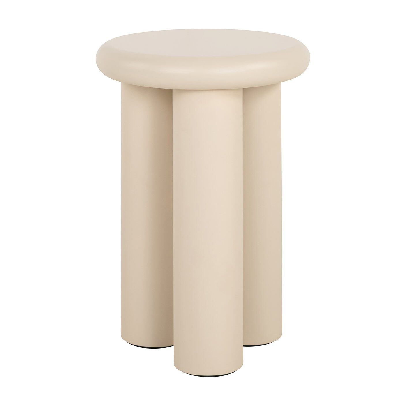 Richmond Ronde Bijzettafel Elbaz 35 cm – Stijlvolle Beige Accenttafel