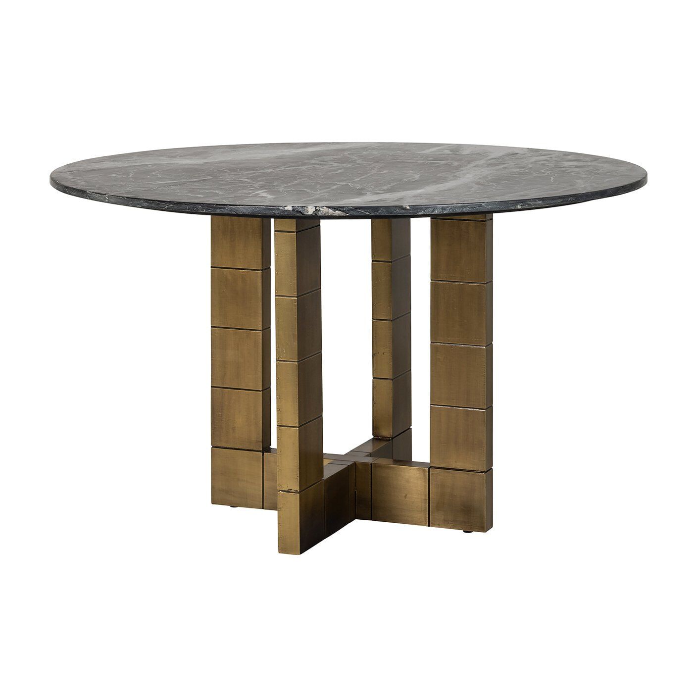 Richmond Ronde Eettafel Collada – Luxe marmer in brons