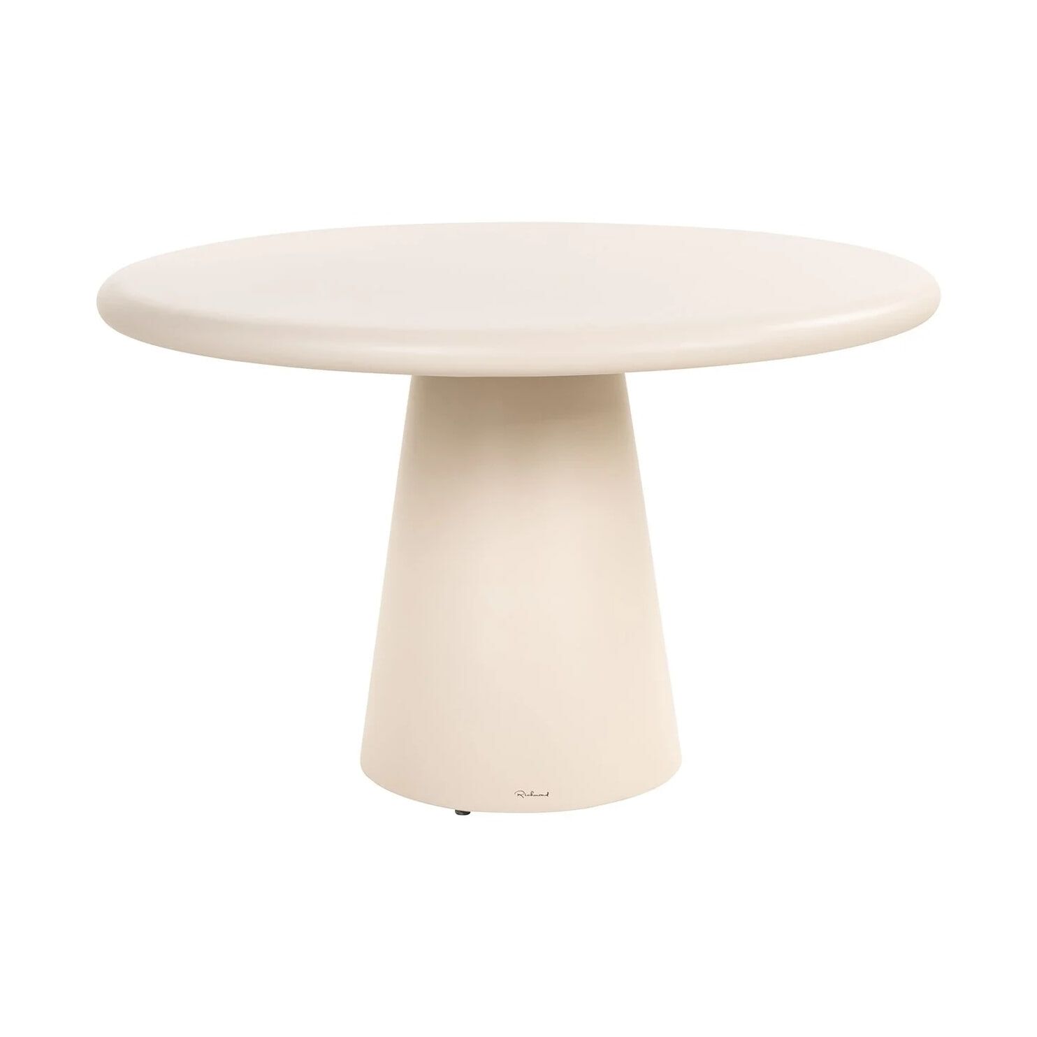 Richmond Ronde Eettafel Urban Bloom 130 cm – Strak wit, binnen‑ en buitengebruik