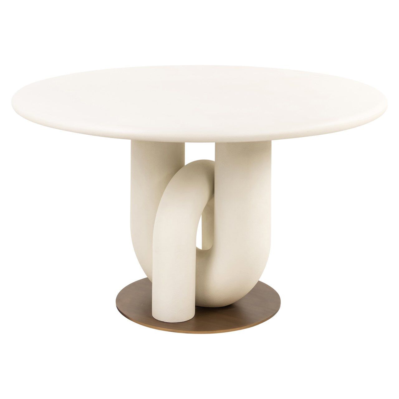 Richmond ronde eettafel Winslow 135 cm – stijlvol wit design