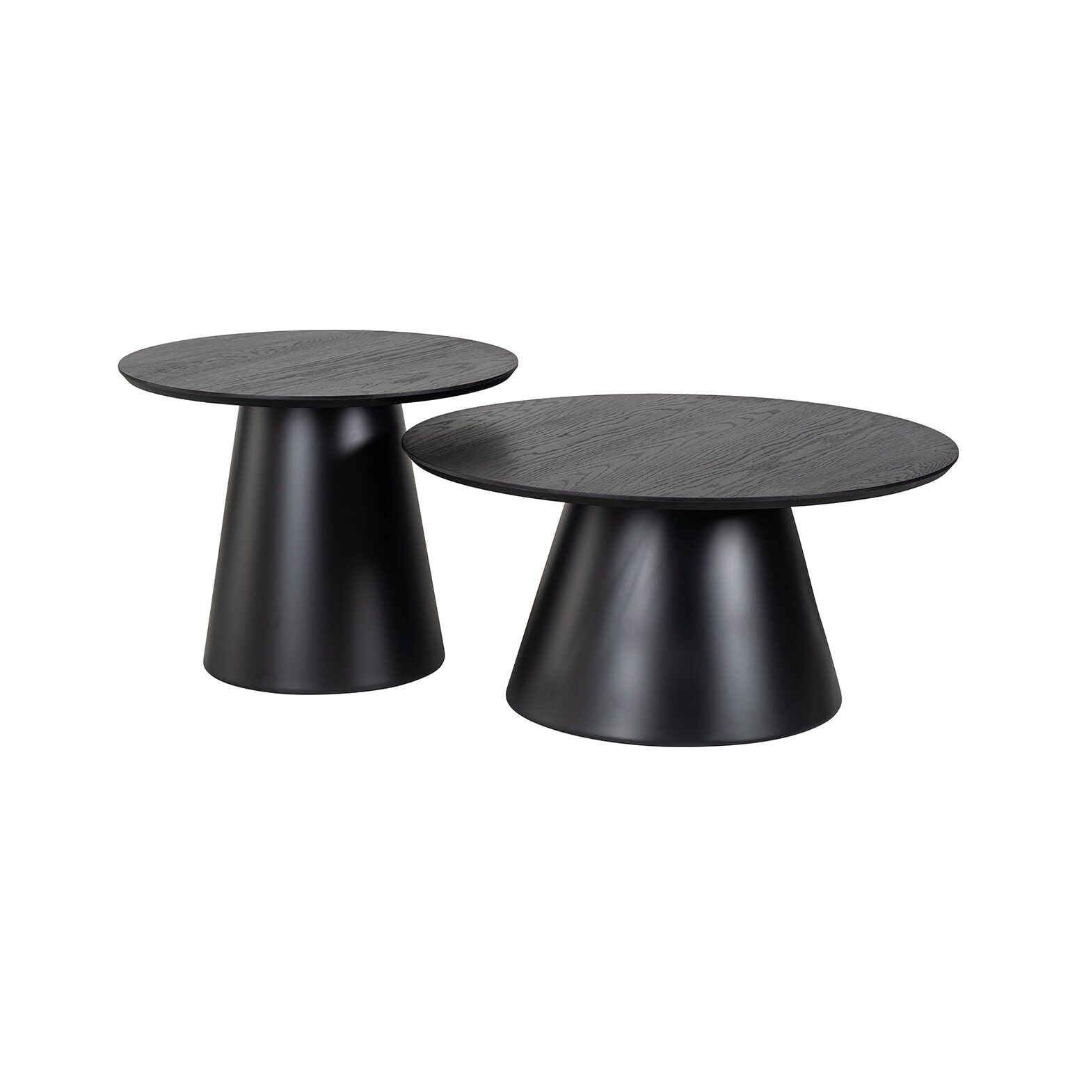 Richmond Ronde Salontafel Jazz Set – Stoer & Functioneel in Zwart