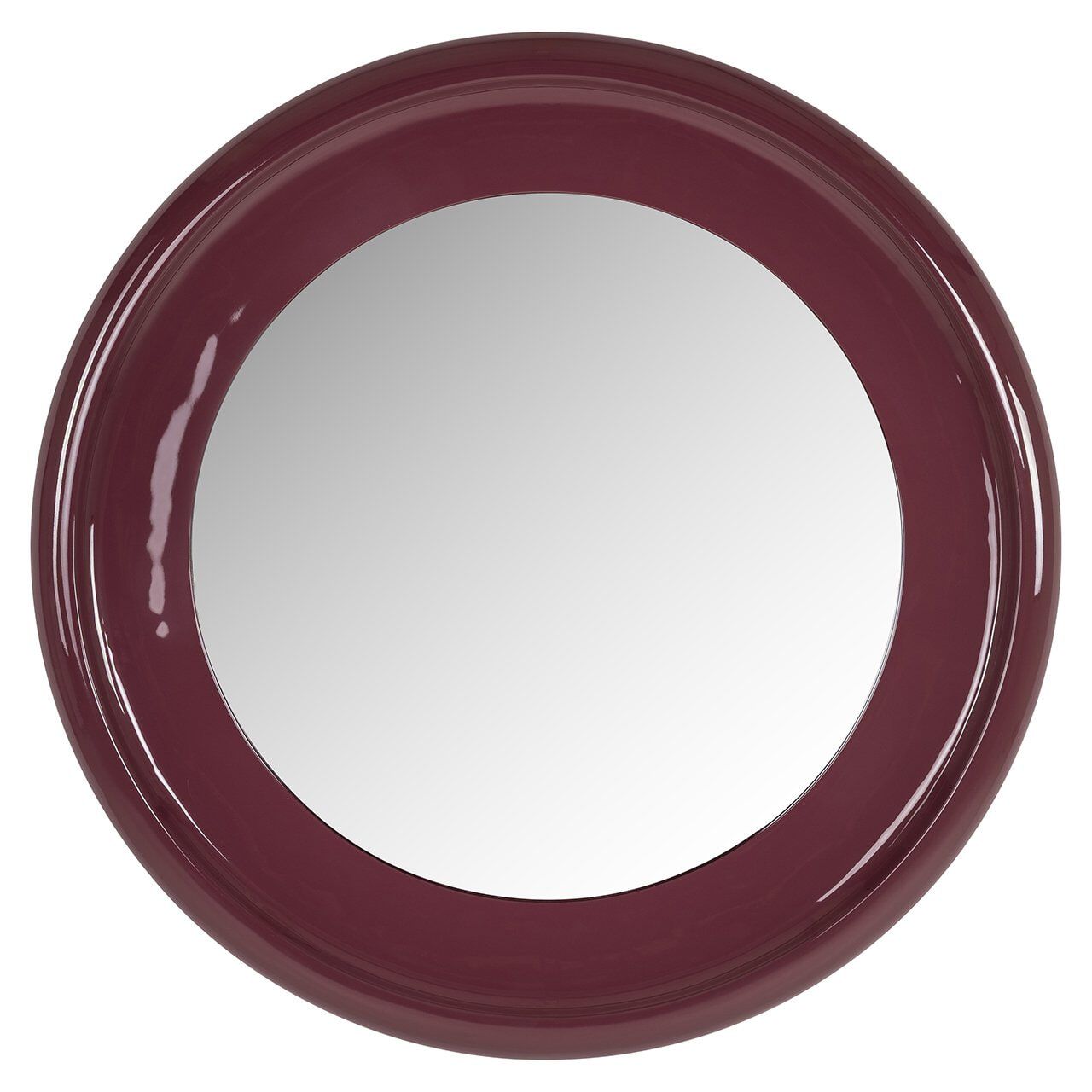 Richmond Ronde Spiegel Eabel 90 cm – Luxe Burgundy Wanddecor