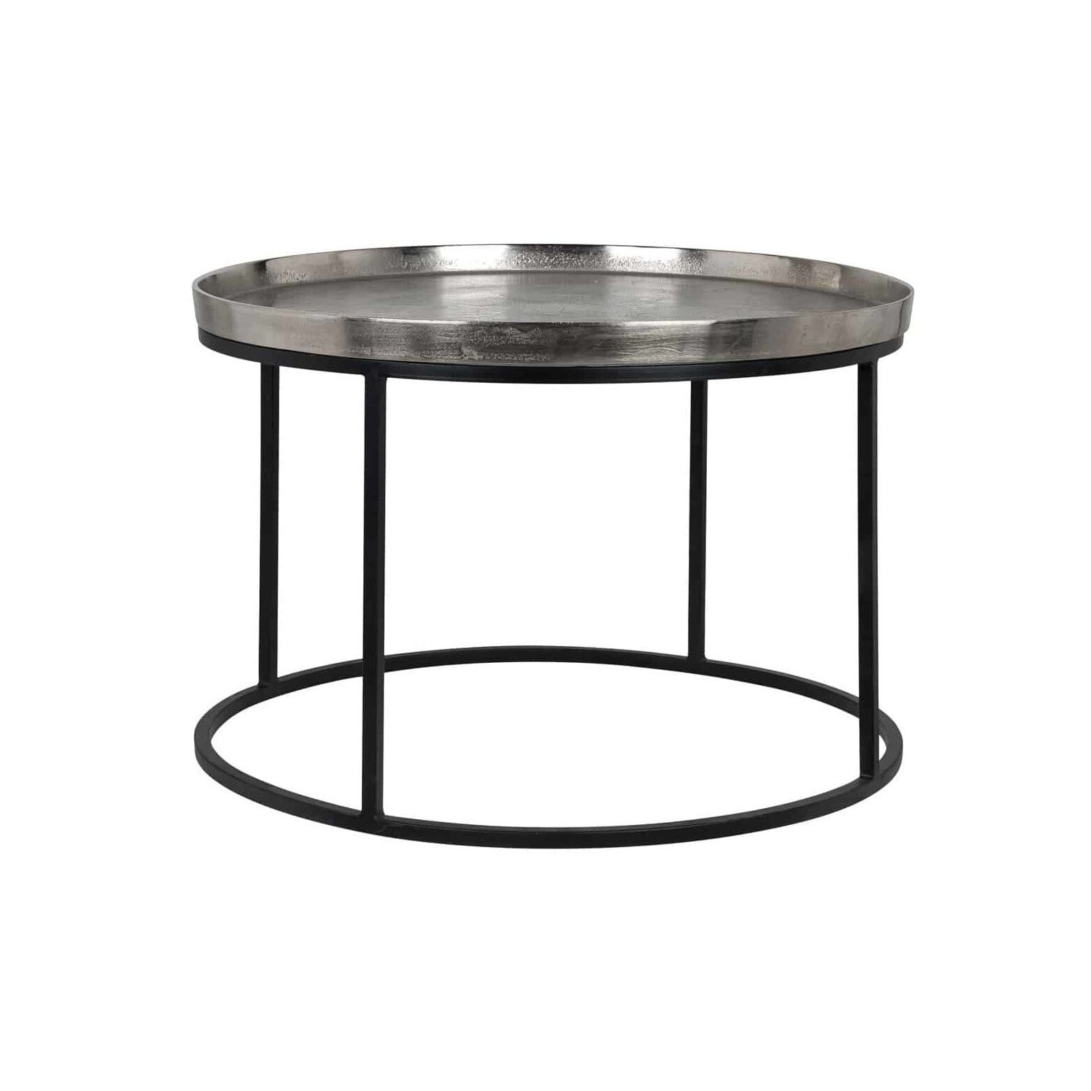 Richmond Salontafel Lyam – Moderne Ronde Aluminium Tafel in Zilver