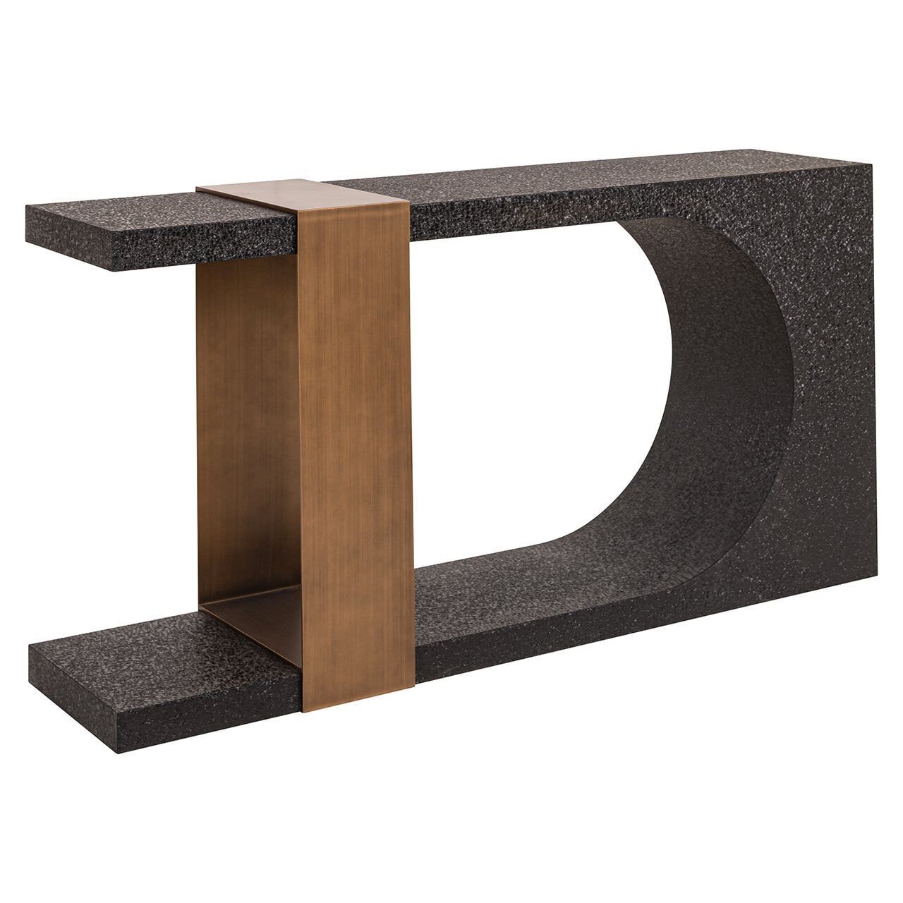 Richmond Sidetable Bazel 150 cm – Moderne luxe in Zwart‑Goud