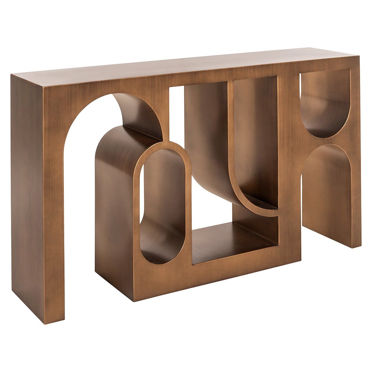 Richmond Sidetable Lugano – Luxe Bijzettafel in Brushed Gold (150 cm)