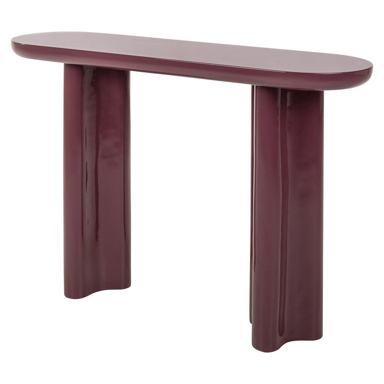Richmond Sidetable Sunny 120 cm – Burgundy: Sculpturale Salontafel met Warme Karakter