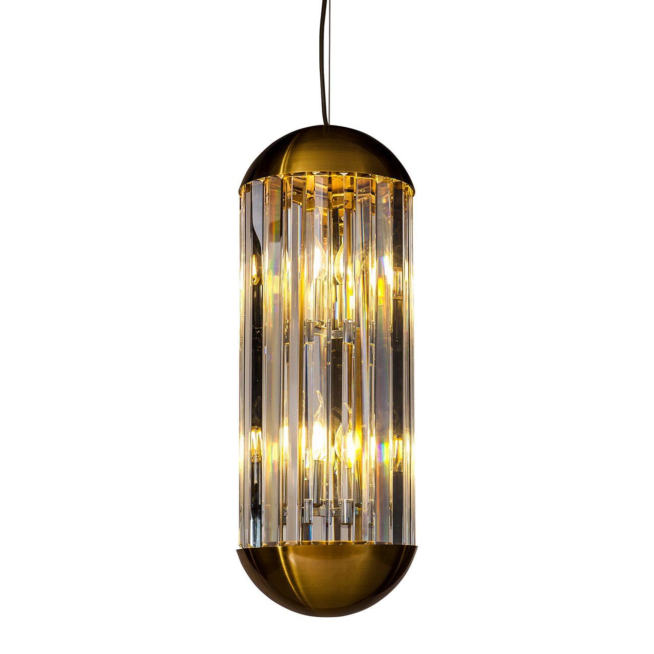 Richmond Sila Crystal Hanglamp in Brons – Elegante Verlichting voor Moderne Interieurs