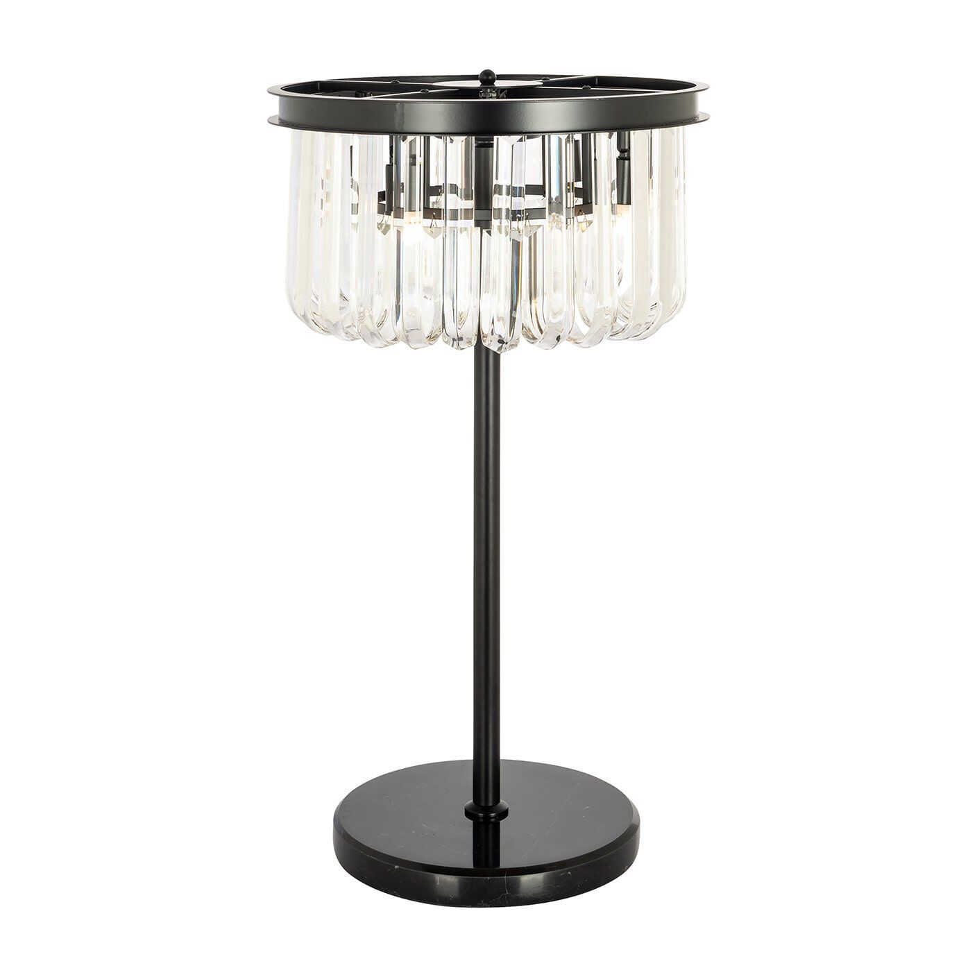 Richmond Tafellamp Bessy Crystal – Luxe 4‑lampen design in zwart