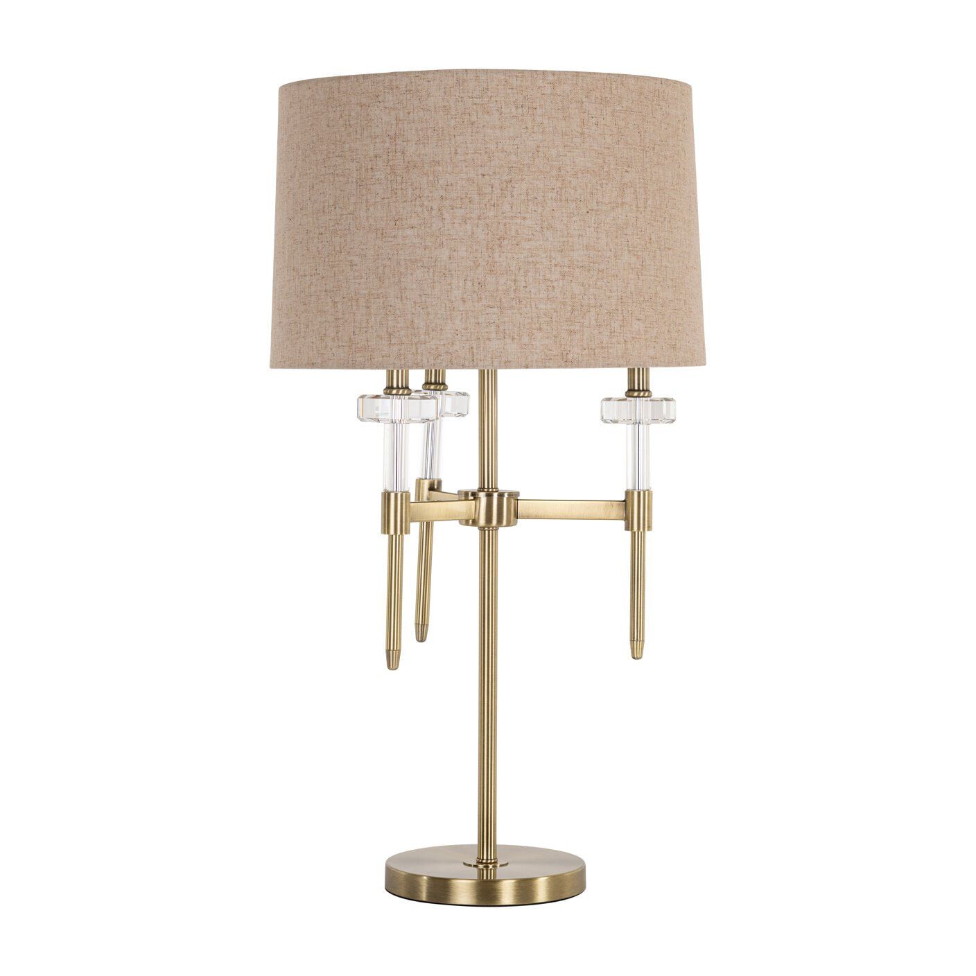 Richmond Tafellamp Josie 80 cm – Stralend Brushed Gold voor een Rustgevende Sfeer