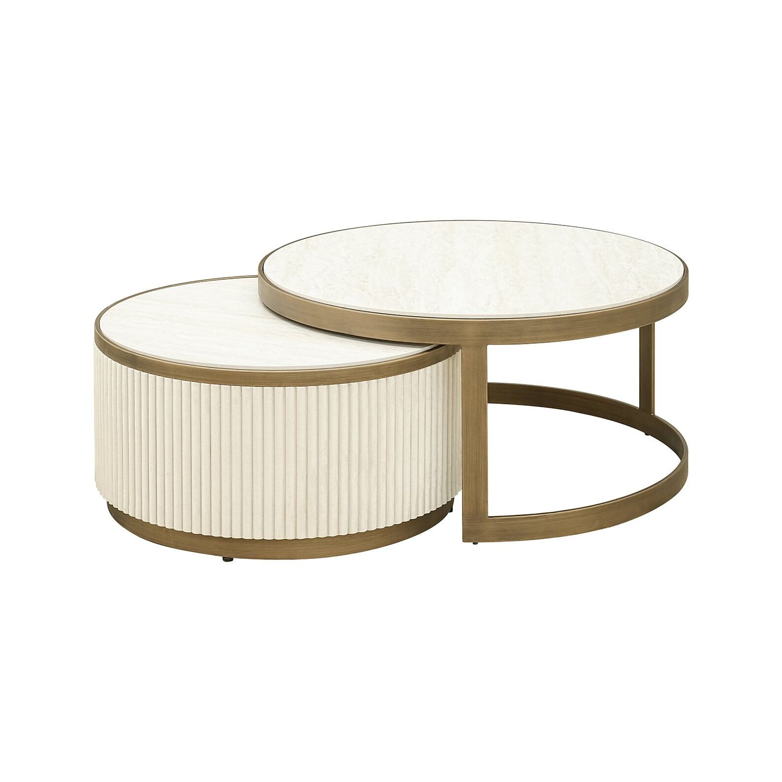 Richmond Tivoli Salontafels – Luxe Witte Set van 2