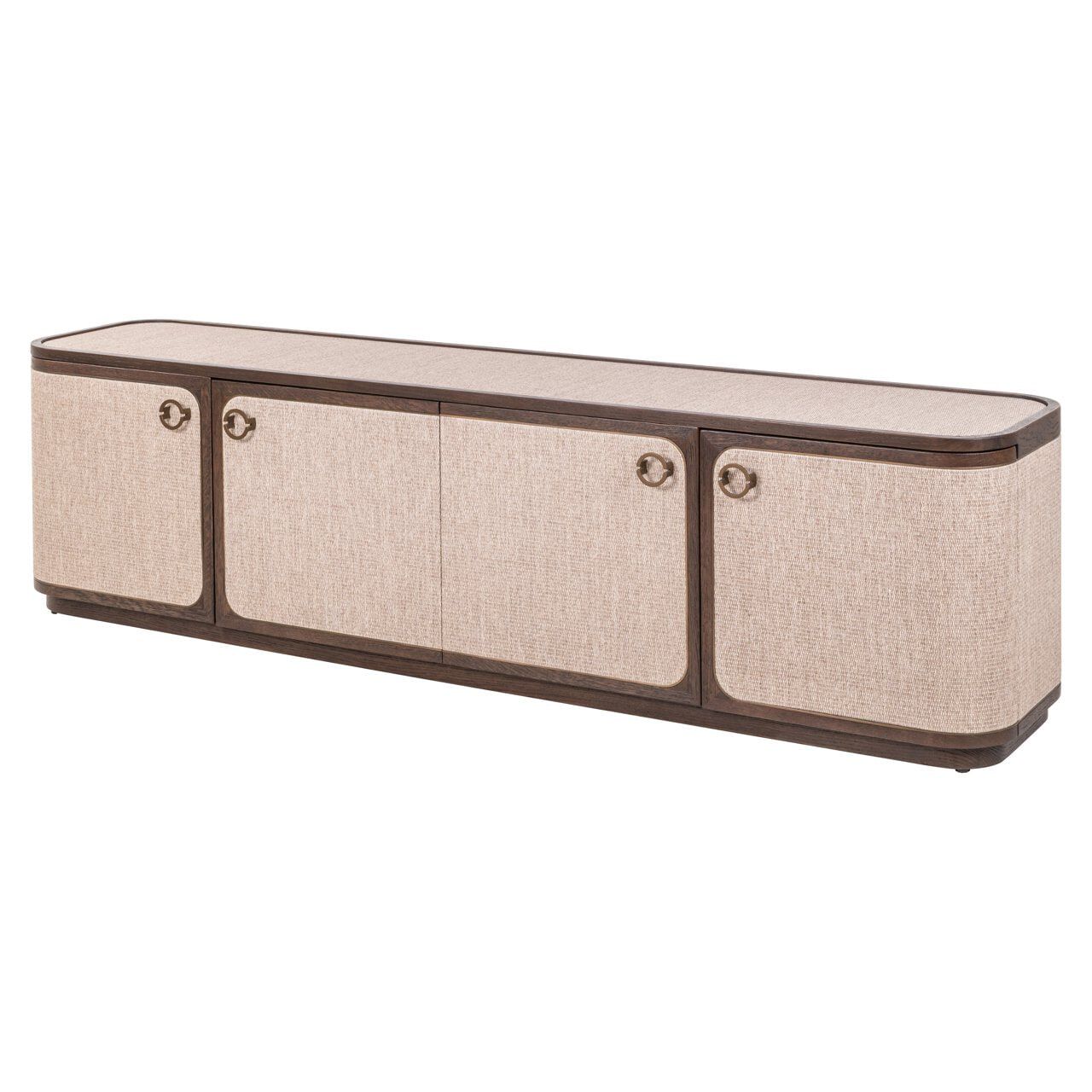 Richmond TV‑meubel Willox – stijlvol linnen & eiken (190 cm)