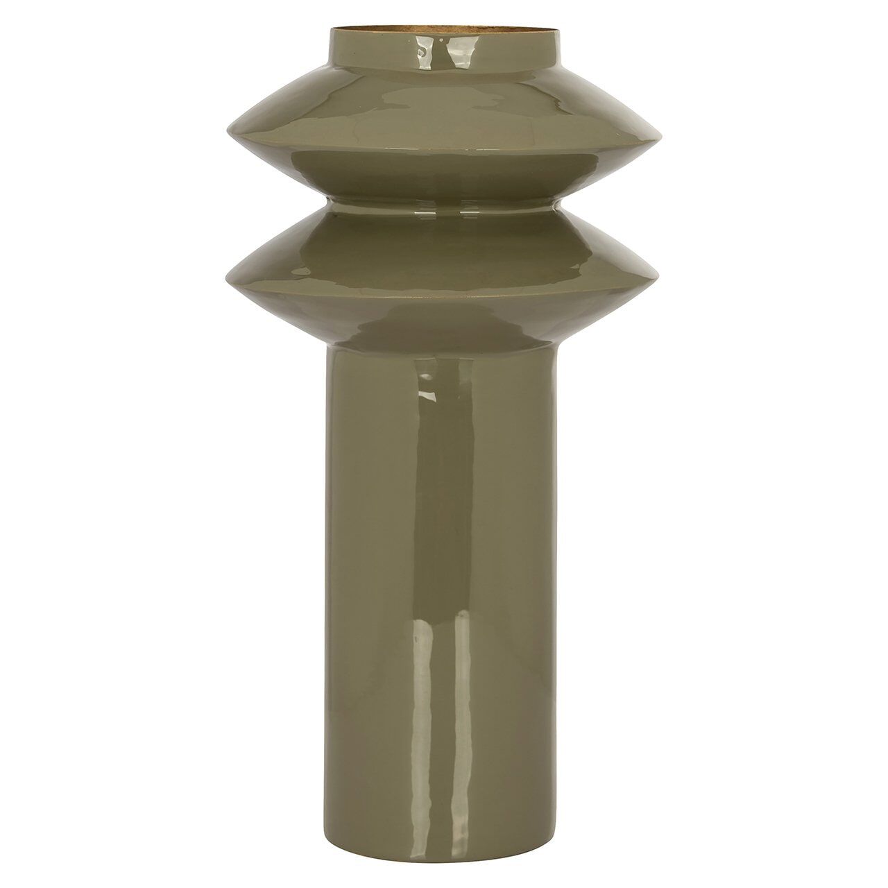Richmond Vaas Flora – Stijlvolle Groene IJzervaas van 41 cm